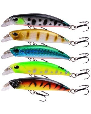  Lifelike Slow Sinking minnow hard Lure (5 Pack)