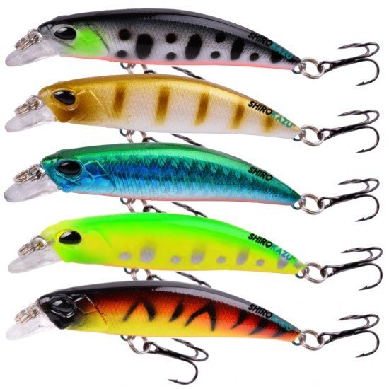  Lifelike Slow Sinking minnow hard Lure (5 Pack)
