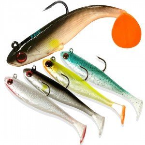  Lifelike Slow Sinking Fishing Soft Lure (5 Pack)