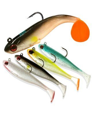  Lifelike Slow Sinking Fishing Soft Lure (5 Pack)